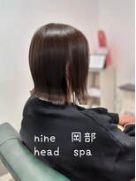 ヘアアトリエ ナイン 岡部店(hair atelier nine) イメチェン/マロンベージュ/刈り上げボブ/美髪/福島市