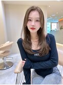 ワンレンレイヤーストレートロング×似合わせカット[横浜駅]