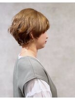 レリーヘアーデザイン(lelie hair design)&nbsp;【lelie keiko】ベージュ×マッシュショート　白髪ぼかし