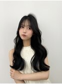 韓国ヘア 2wayバング レイヤーカット くびれヘア 顔周り