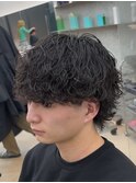 シャドウパーマ波巻きスパイラルパーマウルフパーマ名古屋駅栄駅