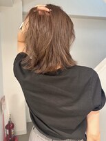 シーン(SCEN)&nbsp;レイヤーボブ/透明感カラー/ベージュ/ブリーチなし/顔まわり