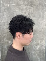 キング 楠葉店(K!ng)&nbsp;ホワイトメッシュ/ツイスト/ツイスパ/パーマ/メンズ/眉毛