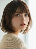 大人可愛いボブ×白髪ぼかし[六甲/髪質改善/白髪ぼかし]