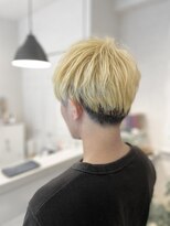ヴィフ ヘアアンドデザイン(Vif hair&design)&nbsp;抜きっぱなしハイトーンブロンド×メンズマッシュショート