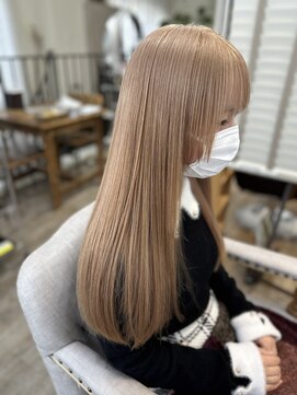 ラウラアンドロー(LAURA&RO) ミルクティーベージュダブルカラーインナーカラーケアブリーチ