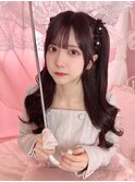 橋本菜々子ちゃん編み上げハーフツイン＊まゆ/小顔/大須 栄