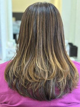 白髪ぼかしハイライト×レイヤー