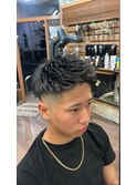 イカつめ重視のヘアスタイル