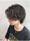 シャドウパーマツイストスパイラルパーマルーズパーマメンズヘア