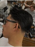 オールバックスキンフェードカットシェービング吉祥寺理容室