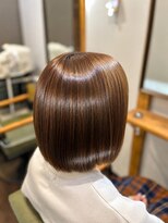 クロム(CHROM) 丸みボブ20代30代40代髪質改善白髪染め入間
