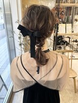 カノン(kanon hair&beauty)&nbsp;ミディアムアレンジ/編みおろしアレンジ