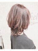 トレンドヘアナチュラルウルフくびれひし形Cカーブカット