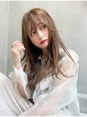 【ROJITHA】シースルーバング×ミルクティブラウン