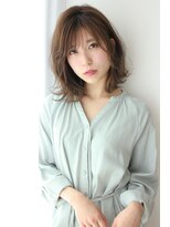 ルー(Luu)&nbsp;愛されミディアムボブルフエアリーカール♪ショコラベージュ