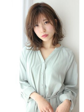 ルー(Luu) 愛されミディアムボブルフエアリーカール♪ショコラベージュ