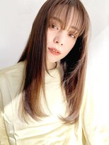 ケーツー心斎橋 クイーンズガーデン バイ ケーツー(K two QUEEN'S GARDEN by K two) K-two式酸性ストレートツヤ感ベージュ1/心斎橋&難波&なんば