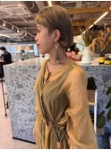 ハイトーン×ショートボブ