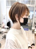 襟足束感ショート