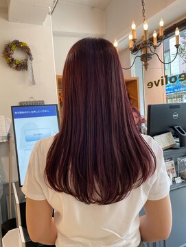 ネオリーブアイム 横浜西口店(Neolive aim) レッドブラウン　ロング　美髪カラー【横浜】