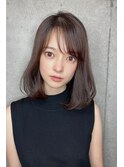 10代20代30代40代50代 前髪 長めボブ アッシュベージュ 藤沢