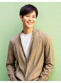 メンズカットソフトツーブロック短髪20代30代40代