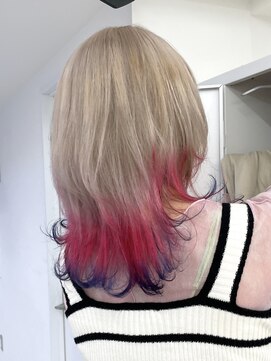 アイトーキョーエス 渋谷(AI TOKYO S) ウルフカット×エンドカラー