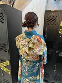 《結婚式参列　振袖着付け&ヘアセット》