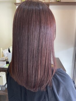 ヘア グリーン ワイズ(Hair green Wise)の写真/【CMCトリートメント付きストレートがオススメ☆】縮毛矯正の効果が続くご自宅でのケア方法もアドバイス♪