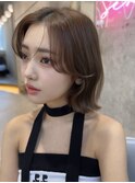 外はねボブ×美髪[韓国/美髪/グレージュ]