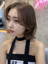 ルームバイシー 新宿(Loom. by Sea)&nbsp;外はねボブ×美髪[韓国/美髪/グレージュ]