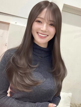 パルス ヨコハマ(PULSE yokohama) ブリーチなしダブルカラーレイヤーカットアッシュグレージュ