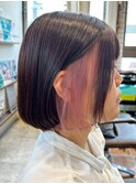 ボブ/ショート/インナーカラー/学割U24/京都/河原町