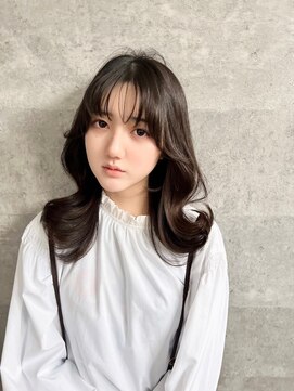 アール ヘアー デザイン(r hair design) ゆるふわロングベージュカラーブリーチしない透明感カラー