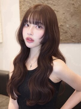 韓国ヘア 羽エクステ ココアベージュ 髪質改善 レイヤーカット