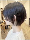 【Say.福岡】丸みショート×髪質改善×縮毛矯正×サイドバング