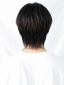 グルーミングサロン バーバー キャッスル 北浦和西口(Grooming salon Barber Castle) 黒髪センターパート重めナチュラルウルフメンズカットf北浦和
