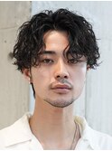 渋谷緩めシャドウルーズパーマ波巻きスパイラルフェザーパーマ