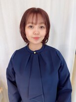 アミュー(amiu)&nbsp;レイヤーたっぷりショートボブ、ピンクカラー
