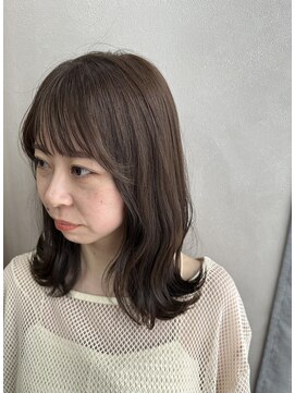 サンズヘアー(3’s hair) *外ハネミディアム×オリーブベージュ*