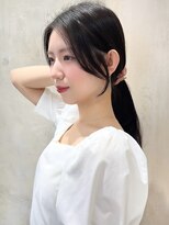 アフロート ルヴア(AFLOAT RUVUA)&nbsp;あむstyle 前髪なし顔周りレイヤーカットセミロング10代20代30代