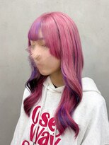 ミー 新宿(MII)&nbsp;ピンク×ラベンダー/デザインカラー/ブリーチ/髪質改善/新宿/MII
