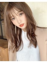 アリスバイアフロート 自由が丘(ALICe by AFLOAT)&nbsp;シースルーバングスタイル外ハネボブアッシュブラウンネオウルフ