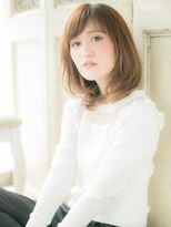 ブルー(BLUE)&nbsp;*CUORE水戸*…大人かわいいくせ毛風ワンカール小顔ふわミディb