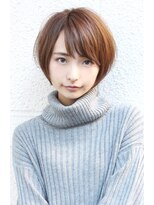 レウナ 外苑前(Reuna)&nbsp;20代30代大人可愛いひし形ショートボブ　暗めカラーでも可愛い