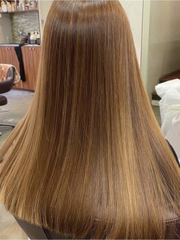 アレグレ ヘアーリゾート(alegre hair resort)の写真/phまでこだわって調整し,1人1人に合わせて調合するオリジナル《酸性ストレート》!!手触り抜群の美髪に―。