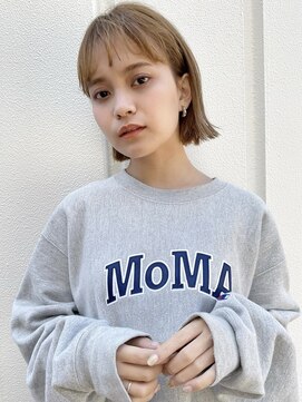 レトン 銀座(leton) 美髪/ホワイトグレージュ/大人かわいい/こなれミディ[銀座]