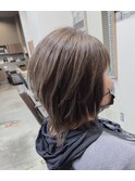 ハイレイヤー*ハイライトに透明感、脱白髪染め★五反田美容院