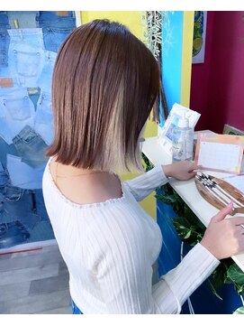 トーク 伊丹本店(TAL'KE) TAL'KE/インナーカラー×ミルクティーベージュ_1017